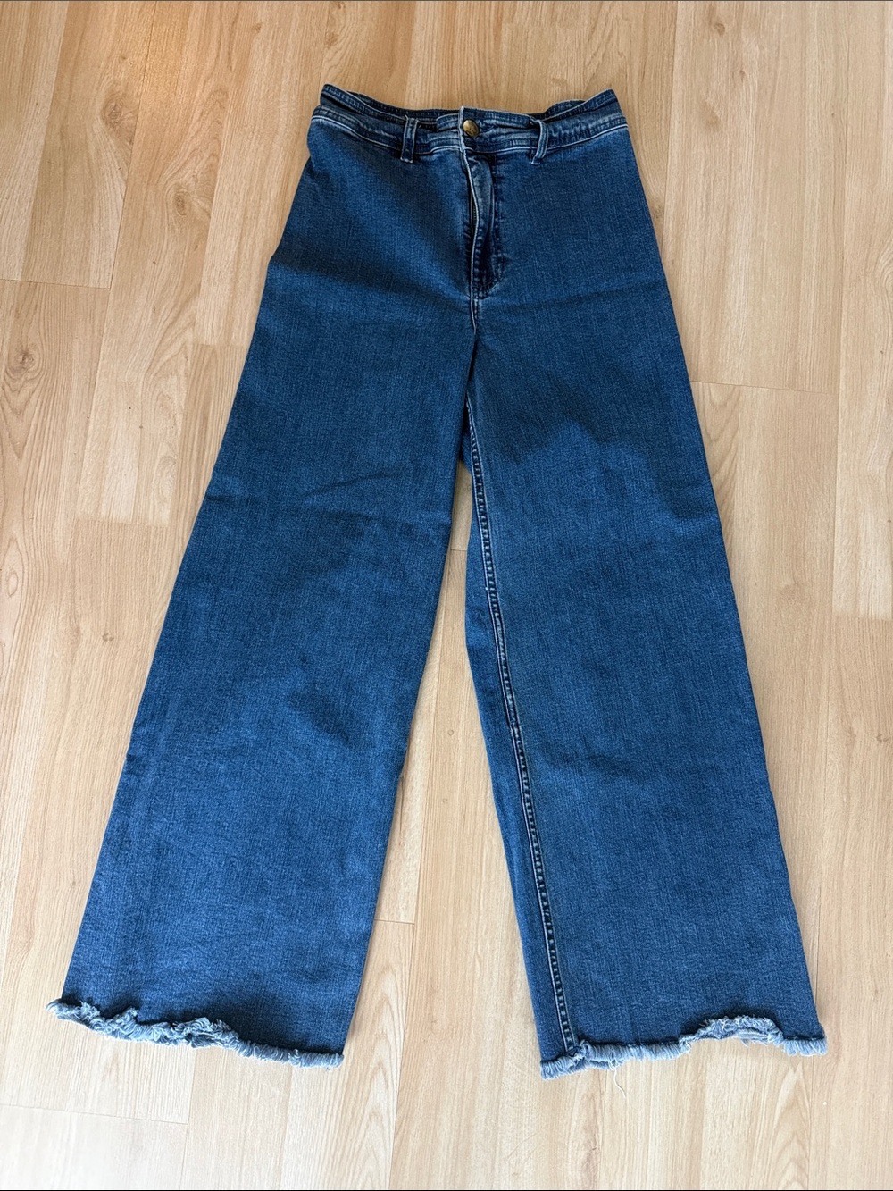 Billabong Wide-Leg Jeans in Dark Blue Denim